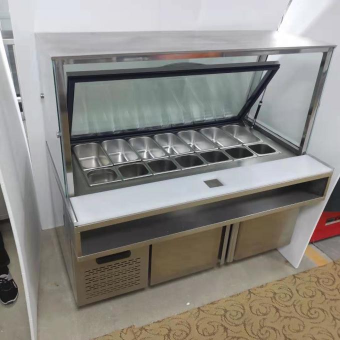 CE R134A Refrigerant 400W Freezer Kulkas Komersial 0