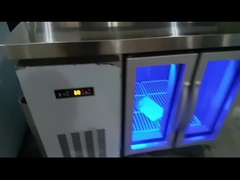 meja meja salad/pizza dengan penutup