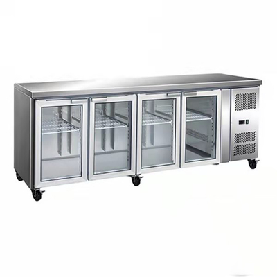 Kipas Pendingin Stainless Steel Under Counter Kulkas Dengan CE 1.2m 1.5m 1.8m