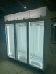 Komersial Minuman Tampilan Kulkas 3 Pintu Kaca vertikal Chiller 110V 60Hz