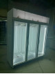 Komersial Minuman Tampilan Kulkas 3 Pintu Kaca vertikal Chiller 110V 60Hz