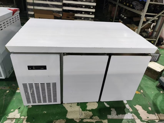 1.2M Komersial Undercounter Chiller Kulkas Meja Kerja Untuk Dapur Guangzhou Pabrik Stainless Steel Worktable