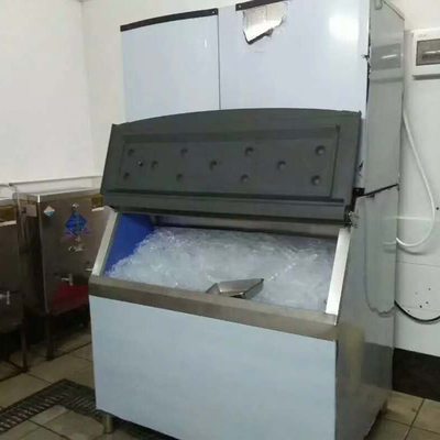 Guangzhou manufaktur 500kgs untuk 1000kgs Mesin pembuat es kubus komersial dengan pendingin kipas CE Untuk pabrik es dan klub