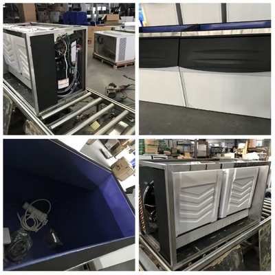 Produksi tinggi CE bersertifikat 500kgs To1000kgs Mesin Icemaker komersial dengan Ice Bin untuk pabrik ICE