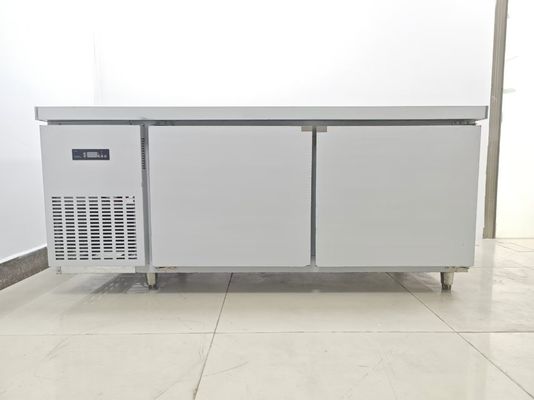 1.8M Undercounter Chiller Komersial Kulkas Workbench Untuk Dapur Meja Baja Rinsless