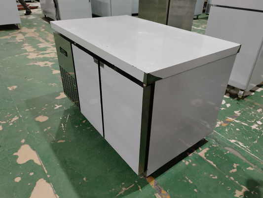 Peralatan pendingin komersial di bawah meja kerja meja kerja stainless steel