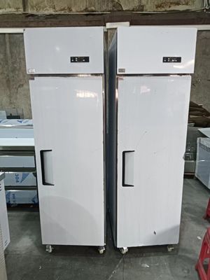 Kulkas vertikal komersial kulkas stainless steel untuk restoran