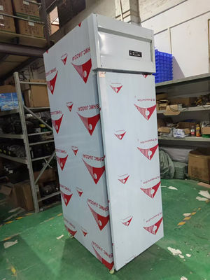 Kulkas vertikal komersial kulkas stainless steel untuk restoran