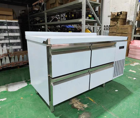 Komersial laci Counter Top 4 laci Di bawah Counter Dapur meja kerja kulkas