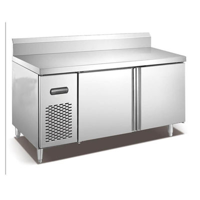 2 Pintu 1.8m Freezer Kulkas Stainless Steel Komersial