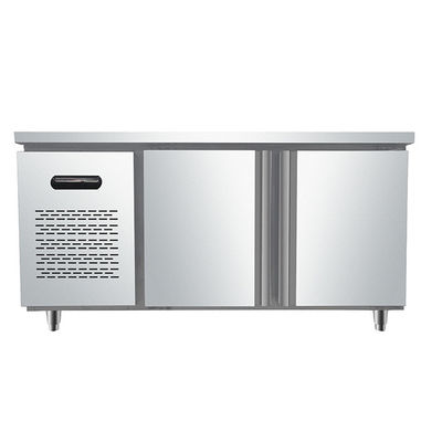 2 Pintu 1.8m Freezer Kulkas Stainless Steel Komersial