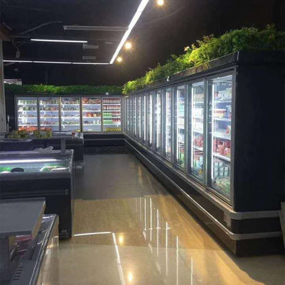 Peralatan Pendingin Supermarket 1250L Vertikal
