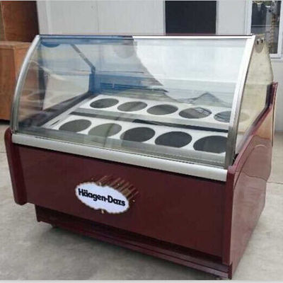 1500 * 1130 * 1350mm Auto Defrosting Gelato Display Freezer