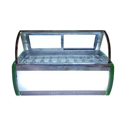 1800mm 220 V Freezer Tampilan Es Krim Komersial