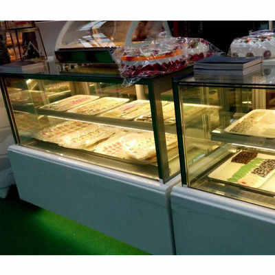 Pendinginan Efisien 1.5m Square Bakery Display Kulkas