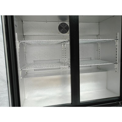 Pintu Kembar 210 liter 520mm Pendingin Botol Under Counter