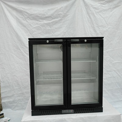 Pintu Kembar 210 liter 520mm Pendingin Botol Under Counter