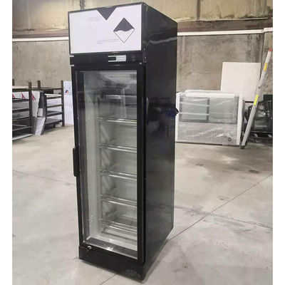 Fan Cooling 450L Convenience Store Display Cooler Untuk Produk Susu
