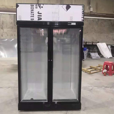 SABER 1000L Kompresor Embraco Kulkas Dua Pintu Kaca Tegak
