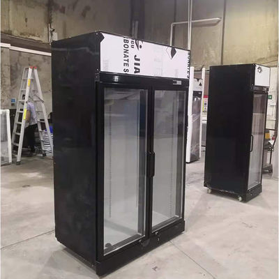 SABER 1000L Kompresor Embraco Kulkas Dua Pintu Kaca Tegak