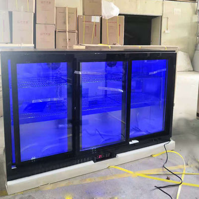 Kulkas 3 Pintu 330L Under Counter Bar Dengan Cahaya Biru