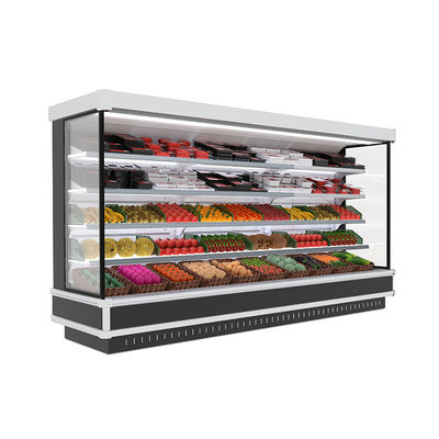Tipe Jarak Jauh Supermarket Vertikal Multideck Open Chiller