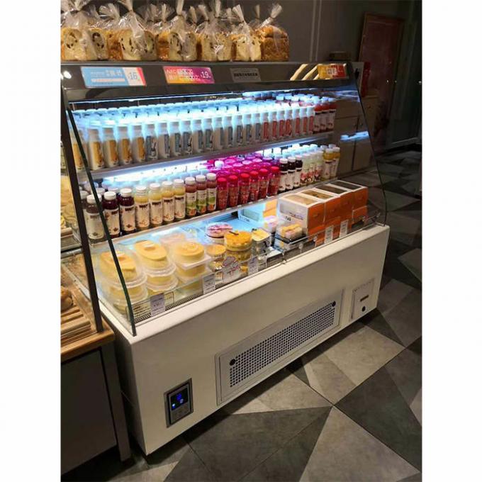 Pendingin Udara 1000W Bakery Kulkas Showcase Untuk Sandwich 0