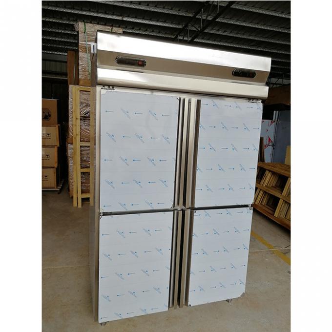 4 pintu 300W Freezer Kulkas Stainless Steel Komersial 0