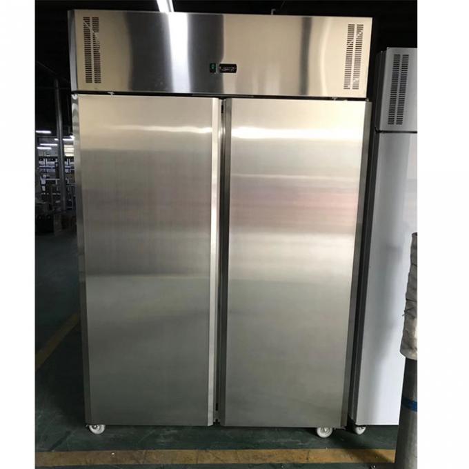 R404A 450W Freezer Kulkas Stainless Steel Komersial 1