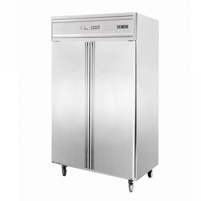 R404A 450W Freezer Kulkas Stainless Steel Komersial 0